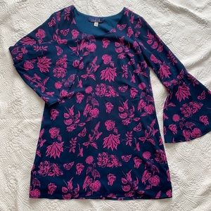 Belle sleeve floral dress